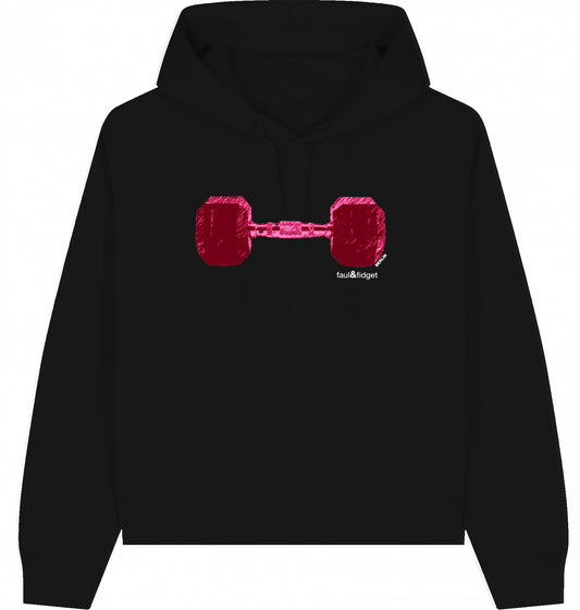 The Pink Dumbbell Womens Hoodie